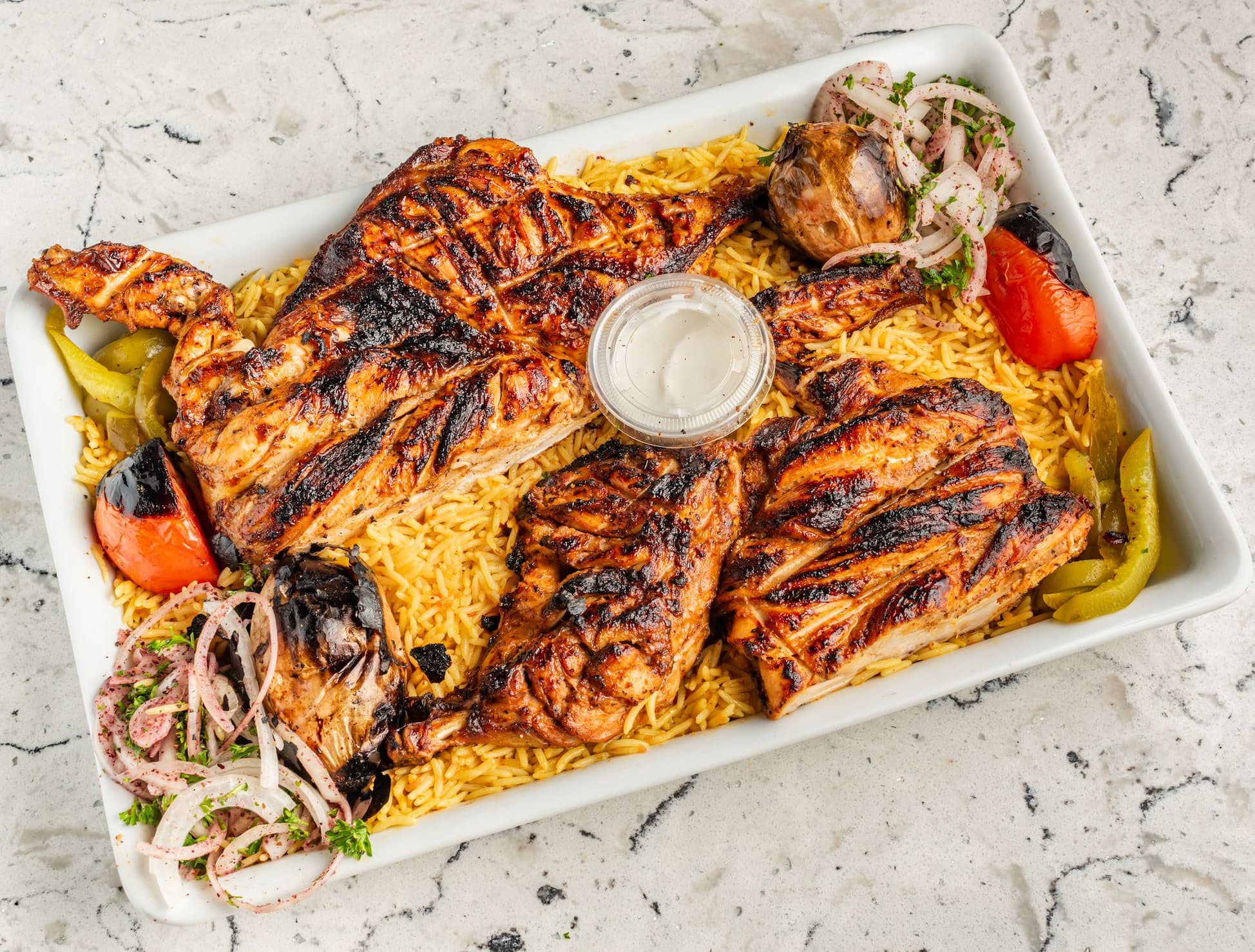 Whole Chicken with Rice